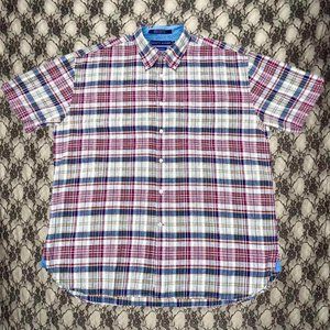 tommy hilfiger vintage 2003 tartan plaid button down sz XL